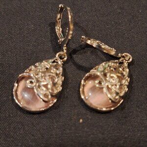 Teardrop Illusional Colored Dangling Earrings